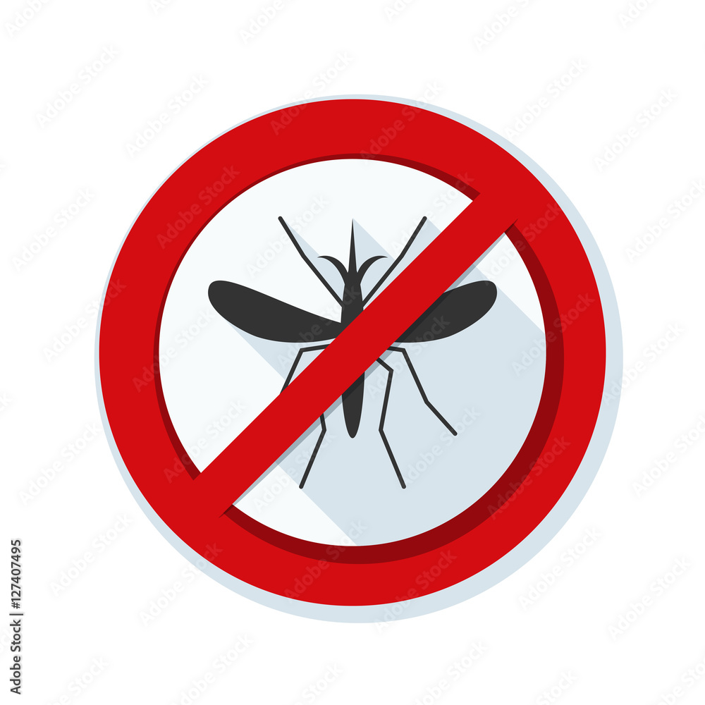 Mosquito Free Stop sign Mosquito Free Stop sign
