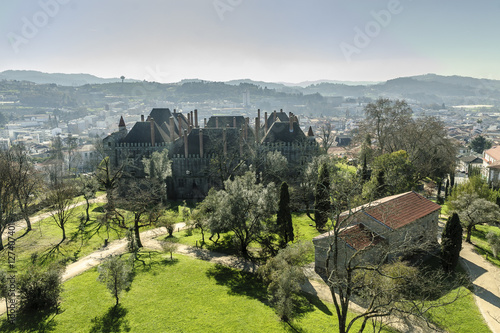 sight of the palace of the dukes of Braganza of Guimaraes's town, Portugal photo