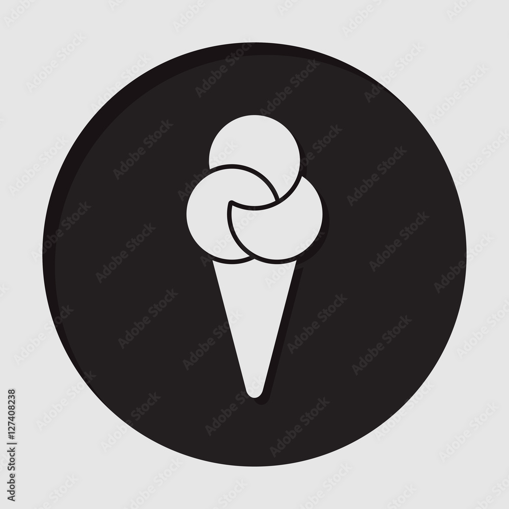 information icon - ice cream with three scoops information icon - ice cream with three scoops