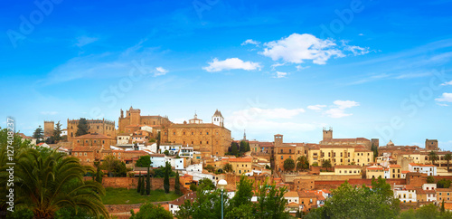 Caceres skyline in Extremadura of Spain