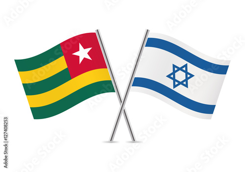 Free Download Togo and Israel flags. Vector illustration. - GFXLoad