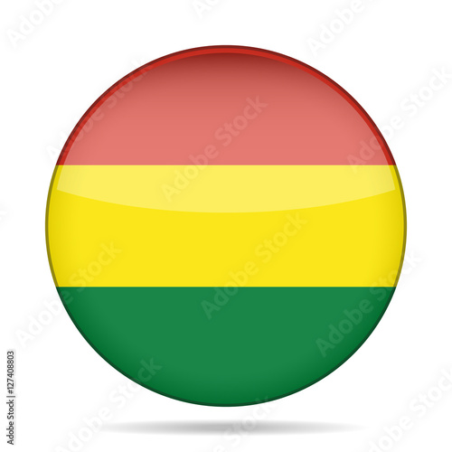 Free Download Flag of Bolivia. Shiny round button. - GFXLoad