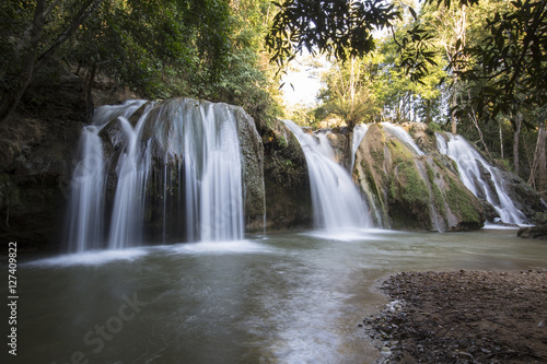 Pa Ka Yor Waterfall  Chongkaeb Sub-District  Phop Phra  Tak  Thailand