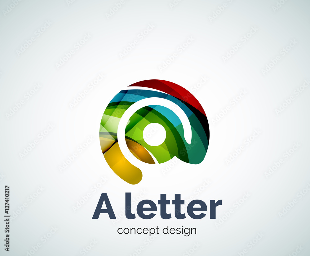 Vector A letter concept logo template Vector A letter concept logo template