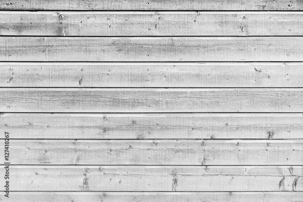 Naklejka premium White wooden wall, close-up texture