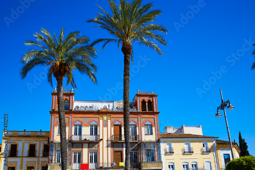 Merida in Spain Plaza de Espana square Badajoz