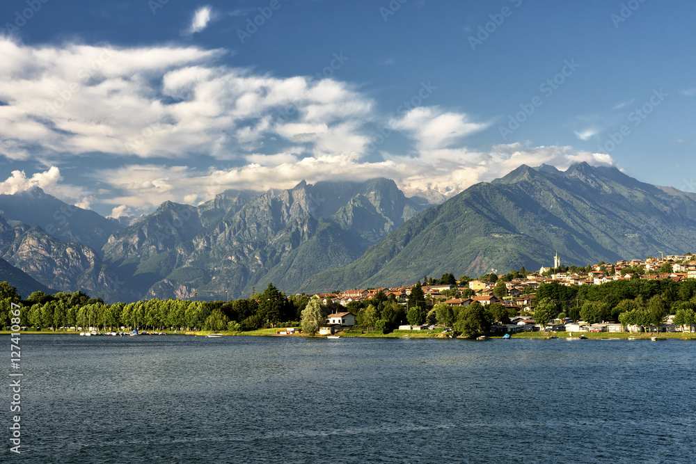 Colico (Lecco) and the lake of Como
