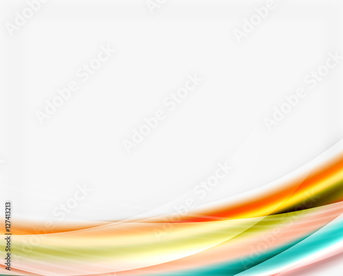 Translucent wave on white background