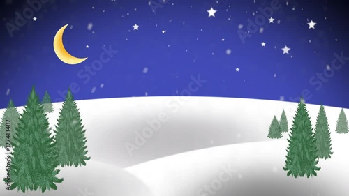 Christmas background with Christmas tree