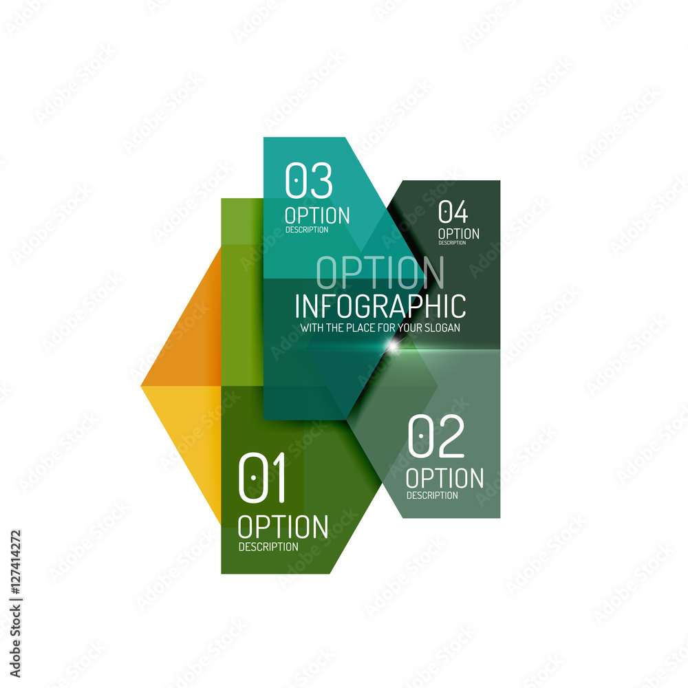 Paper geometric abstract infographic layouts Paper geometric abstract infographic layouts