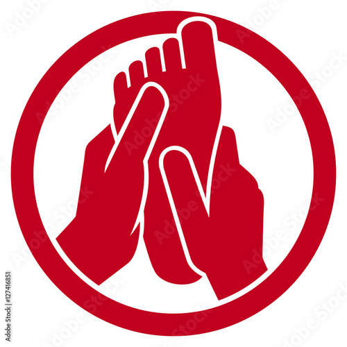 foot massage symbol (icon)