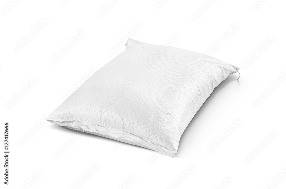 rice sack, agriculture product isolated on white background rice sack, agriculture product isolated on white background