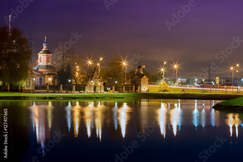 Altufievo church Moscow district background