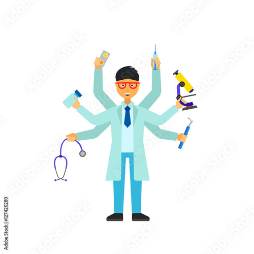 Multitasking practitioner icon