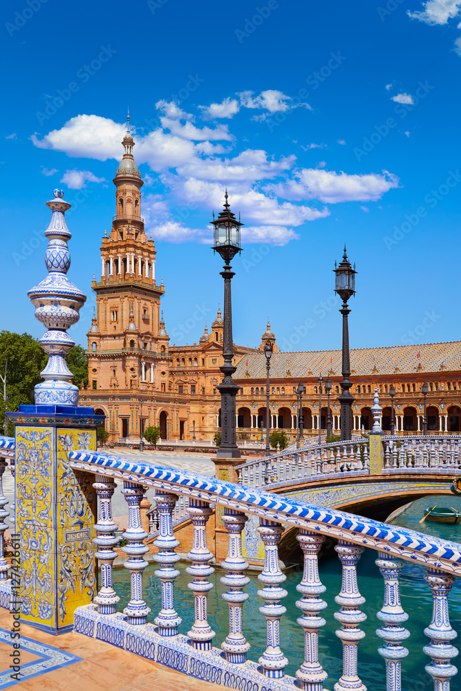 Fototapeta premium Seville Sevilla Plaza Espana Andalusia Spain