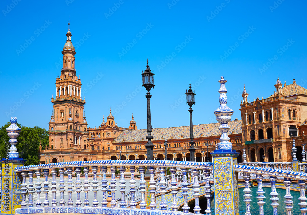 Obraz premium Seville Sevilla Plaza Espana Andalusia Spain