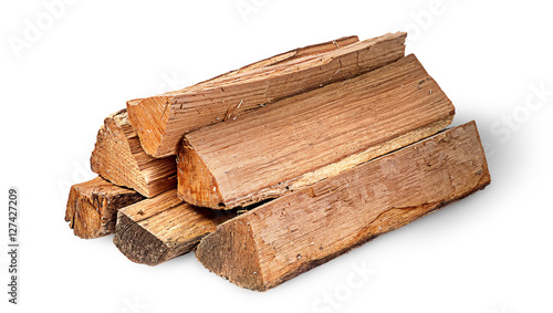 Valokuva Pile of firewood rotated