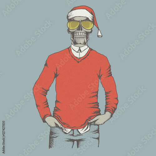 Vector skull illustration