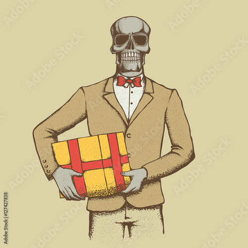 Vector skull illustration