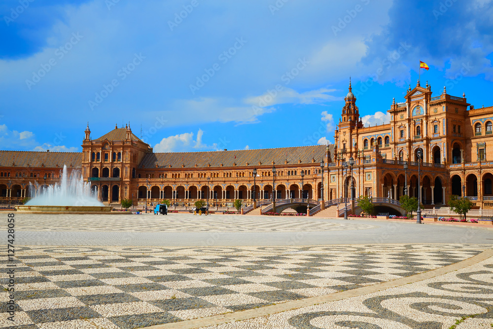 Obraz premium Seville Sevilla Plaza de Espana in Andalusia