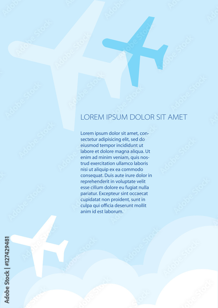 Airplanes flying in the sky. Airplanes flying in the sky.