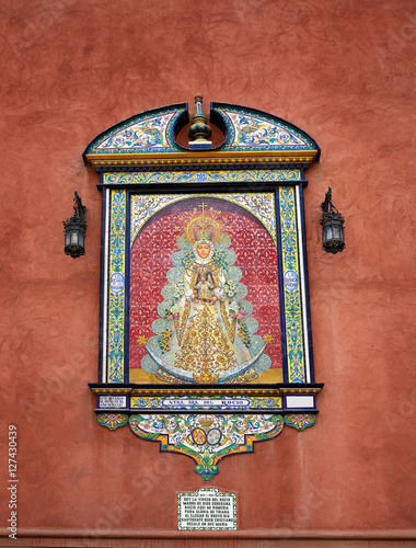 Triana barrio of Seville facades Andalusia Spain photo