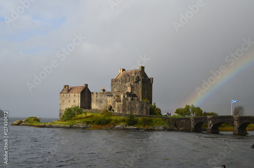 Pretty Rainbow at Eilean Donan Castle photo