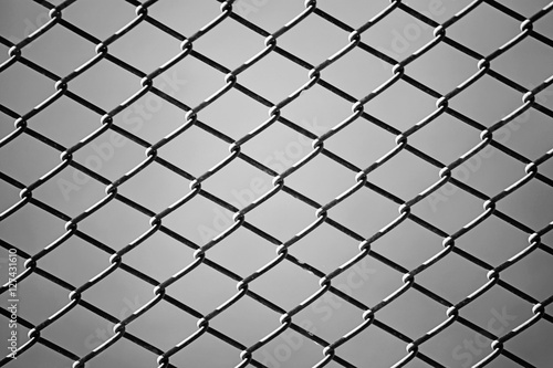  close up of wire fence in Black and White. Background