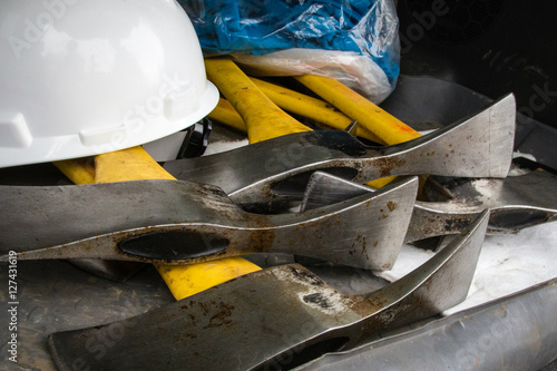 Construction Trail Crew with Pulaski 