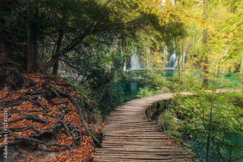 Croatia. Autumn in the Park Plitvice Lakes © naumenkophoto