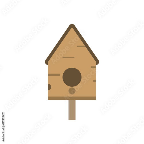 bird house brown colour