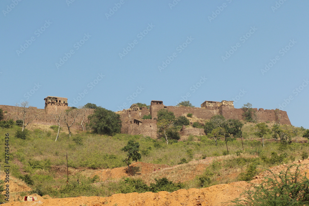 Thousand years old Narwar Fort, Shivpuri, India lies at a height of 500 feet above sea level, now in a dilapidated condition but the remains indicates its flourishing days.
