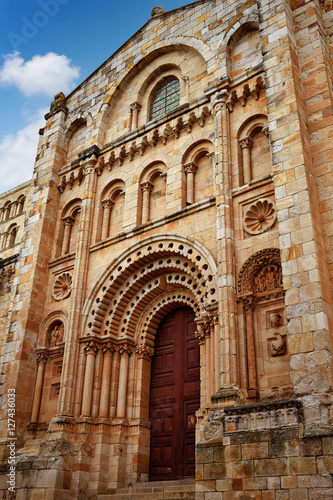 Zamora San Salvador cathedral in Spain