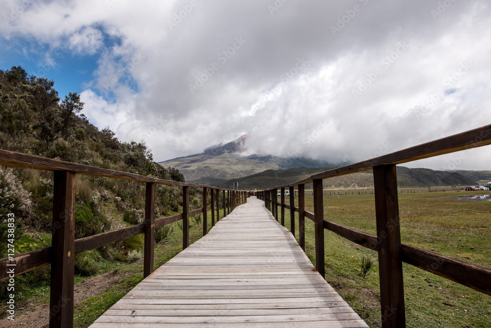 Volcano Cotopaxi National Park in Ecuador South America Volcano Cotopaxi National Park in Ecuador South America