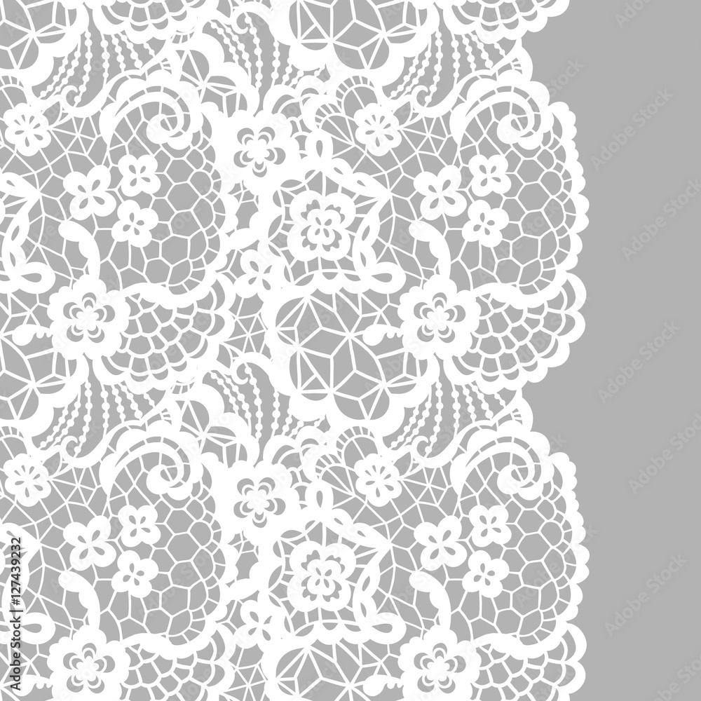 Obraz premium Seamless lace border. Invitation card.
