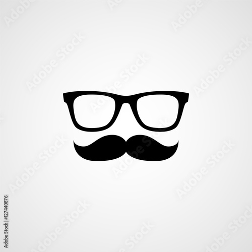 Glasses and mustache Icon
