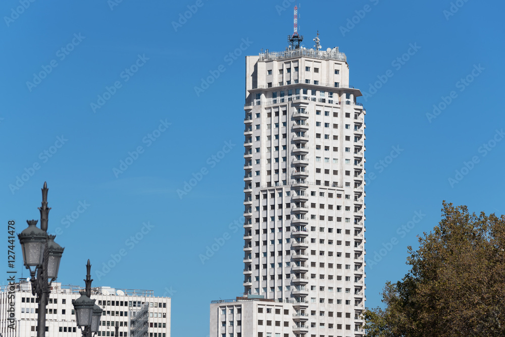 Madrid Tower skyscraper, Madrid, Spain. Madrid Tower skyscraper, Madrid, Spain.