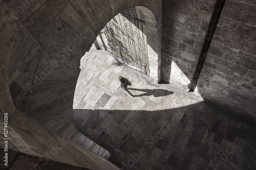 Street photography in Valencia ,Spain. Light and shadow.
