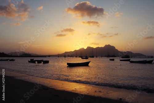Sonnenuntergang auf den Kapverden (nsel Sao Vicente)