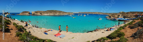 Seaside landscape on Comino Island