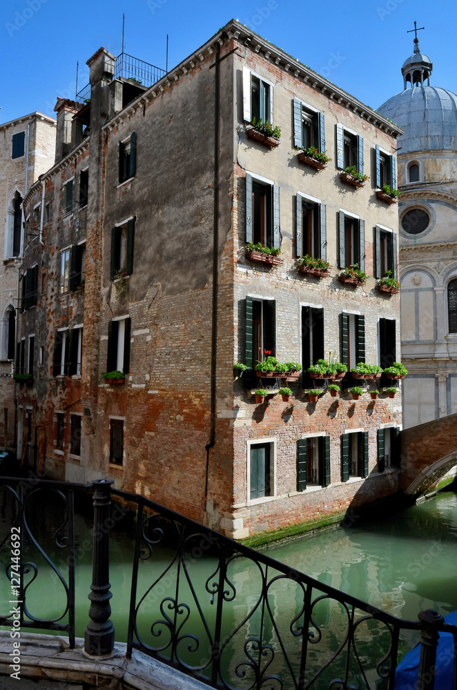 Venice, antique palace and canals