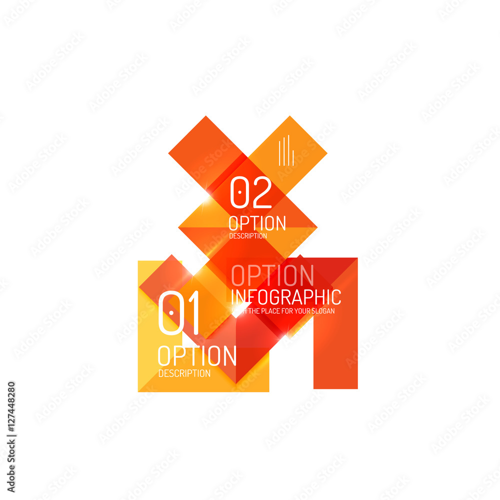 Abstract background, geometric infographic option templates Abstract background, geometric infographic option templates