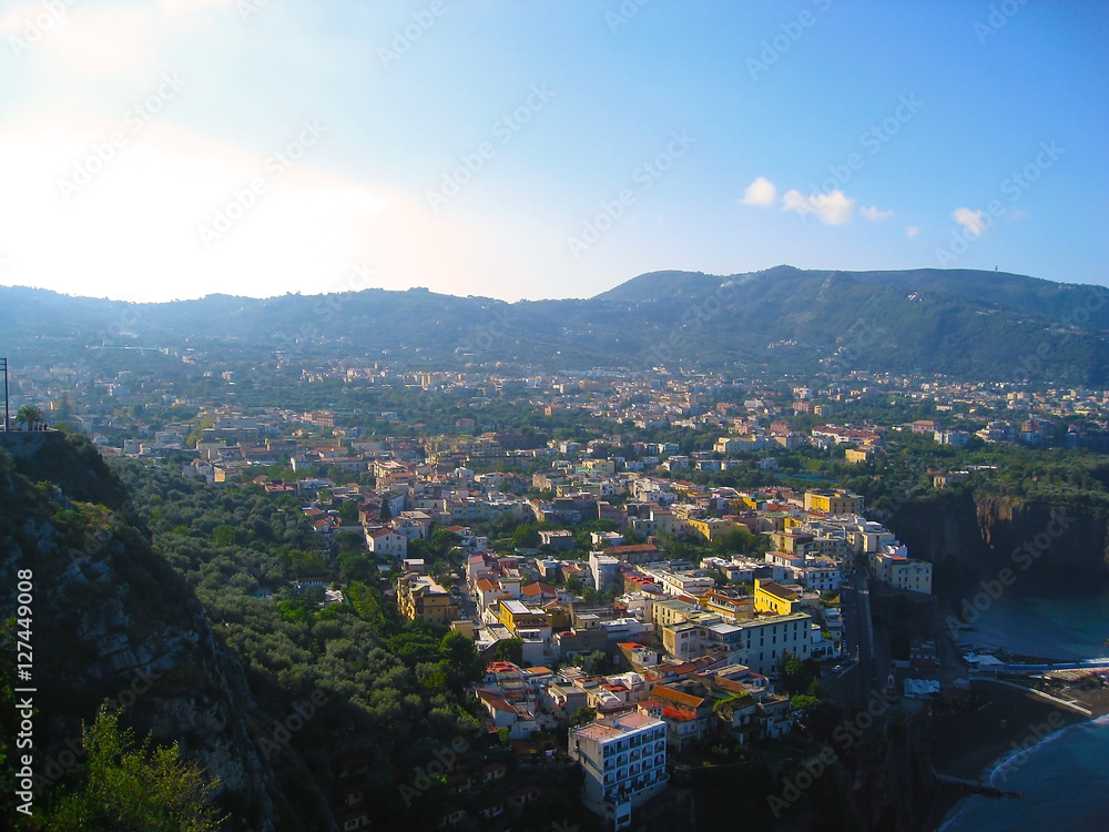 Beautiful view of Sorrento, the Amalfi Coast, Southern Italy