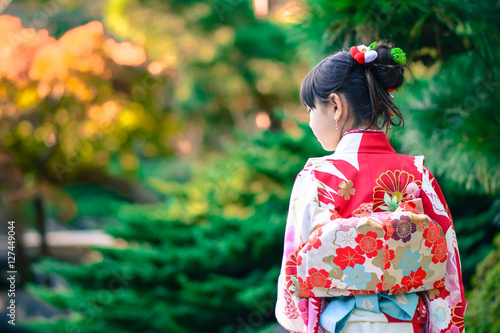 Foto Girl in Kimono