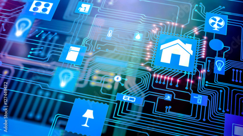 Quadro su tela Smart Home Device - Home Control