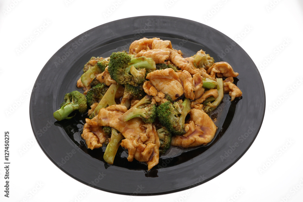 Chinese food. Chicken with broccoli and vegetables Chinese food. Chicken with broccoli and vegetables