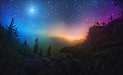 Three wise men and the star