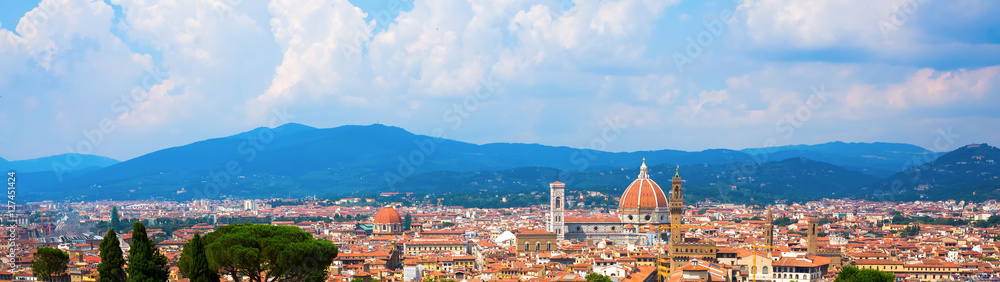 panoramic cityscape of Florence, Italy