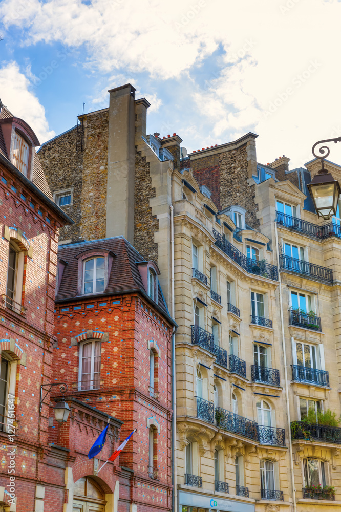historic buildings on the Ile de la Cite in Paris, France