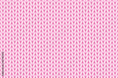 Knit woven yarn fabric seamless pattern. Pink wool seamless background. vector grpahic illustration tecture. Winter clothes.	